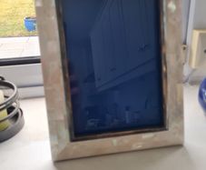 silver photo frame