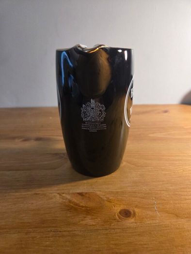 Black and white scotch whiskey jug