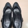 womens CLARKS CONE heels court formal casual black leather slip on closed toe Size UK 4 D EU 37 Image 10