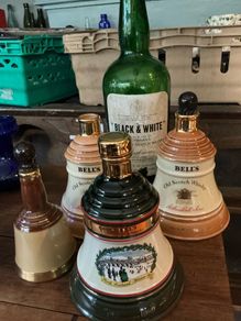bells decanters lot