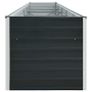 Garden Raised Bed Galvanised Steel 400x80x45 cm Anthracite Image 2