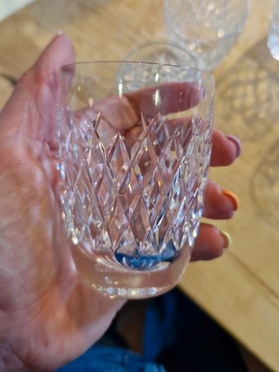 Set of 3 Waterford Crystal "BOYNE" Whiskey Glass / Tumbler - 9cms (3-1/2") Tall