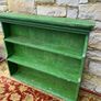 Large Antique Victorian Painted Pine Breakfront Bookshelf. Image 3