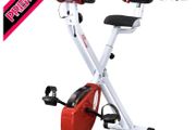 Steel Manual Resistance Exercise Bike w/ LCD Monitor Red (FREE SHIPPING)