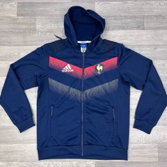 Adidas France Rugby Hoodie Jacket Mens Large
