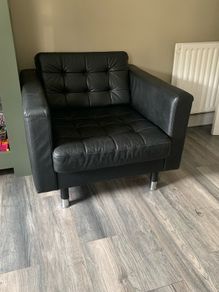 Black Leather Armchair
