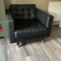 Black Leather Armchair