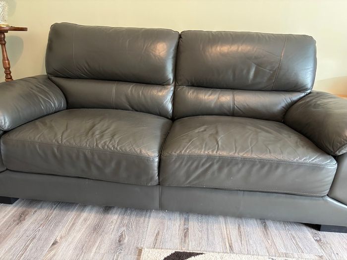 Couch - leather sofa