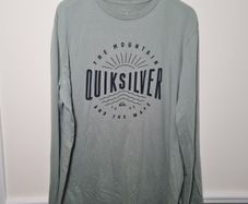 mens QUIKSILVER long sleeve t shirt crew neck Size XXL extra large