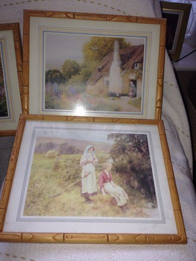6 framed pictures