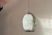 Captivating grey mosaic ceiling pendant