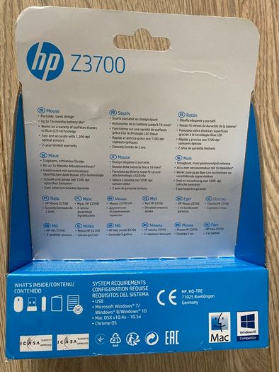 Wireless mouse HP Z3700