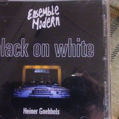 Heiner Goebbels / Ensemble Modern - Black On White CD