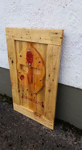 Rustic Spartan Wood Art Helmet