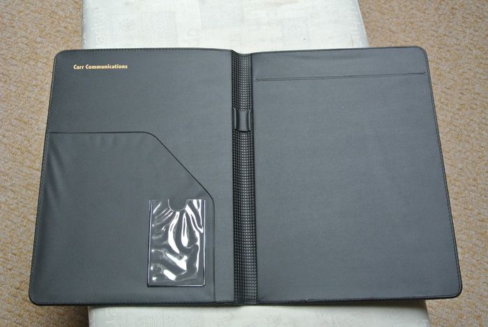 Carr Communications Black Folder - Ideal For Meetings (as New)