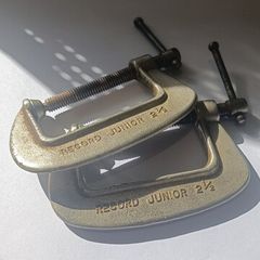 A pair of Record Junior 2 1/2" G Clamps