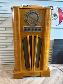 classic floor standing radio cd & cassette tape player