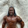 WWE Kofi Kingston Mattel Figure Wrestling Basic Series 10 The New Day Used his left hand is scrolling not fixed Please look at the pictures Image 3
