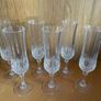 6 Vintage Champagne Flutes Image 2