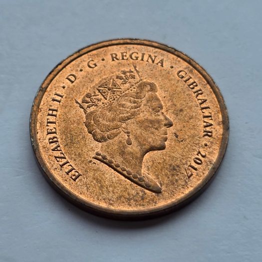 Gibraltar Coin 1p Referendum 2017