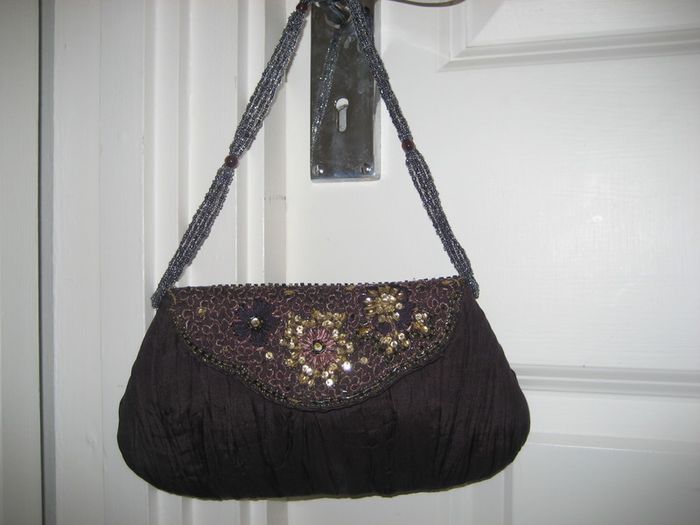 Ladies clutch silk bag