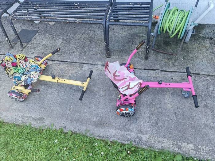 Hoverboards with carts