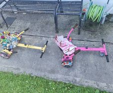 Hoverboards with carts