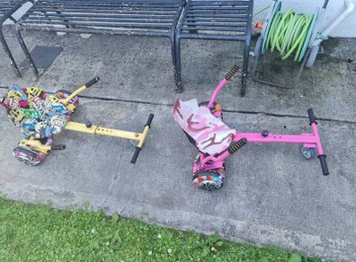Hoverboards with carts