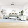 Living Room Couch 3 pcs Light Grey 194 x 74.5 x 70.5 cm Velvet Image 2