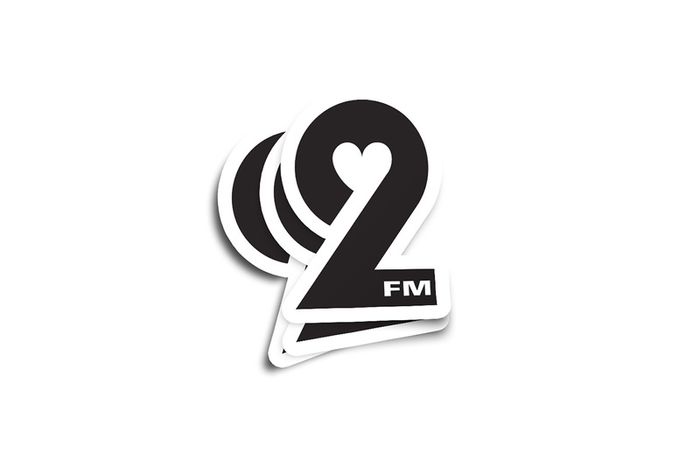 2fm Retro Glossy Stickers 2-Pack