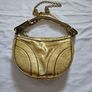 Zara Gold Patent Leather Shoulder Bag Image 5