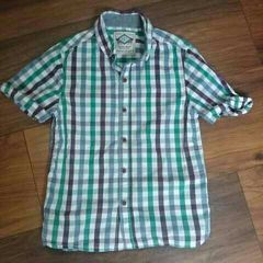 Next Boys Gingham short sleeved shirt