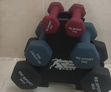RE:SPORT Dumbbell Set with Rack - 1kg, 3kg, 5kg