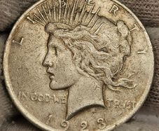 USA United States 1923 Silver Peace Dollar