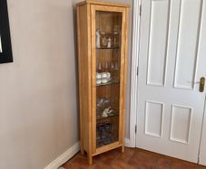 Side unit and corner glass cabinet - like new