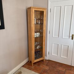 Side unit and corner glass cabinet - like new