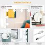 Hollywood Vanity Mirror with Lights 50x42cm Large Lighted Makeup Mirror with 14 Dimmable LED Bulbs Touchscreen Control Cosmetic Tabletop Mirror for Bedroom Dressing Room (FREE POSTAGE) Image 3