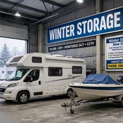 Secure indoor storage for boats and campervans in South Dublin