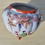Vintage Japanese 3 Footed Hand Painted Biscuit Jar Image 5