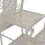 2 Seater Garden Bench 161 cm Steel Grey Image 5