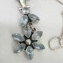 Silver Aquamarine & Sterling Silver Pendant Necklace Image 7