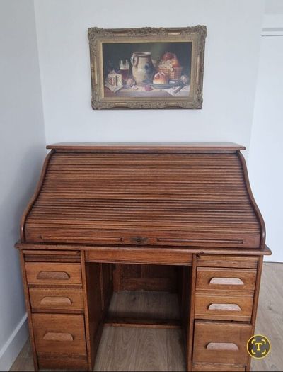 Oak Roll Top desk
