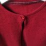 Girls red Christmas cardigan Image 4