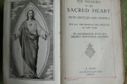 Antique Prayer Book, 1924 Treasury of the Sacred Heart Prayer Book From Lourdes - Dublin