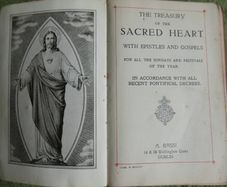 Antique Prayer Book, 1924 Treasury of the Sacred Heart Prayer Book From Lourdes - Dublin