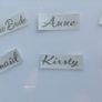 Personalised wedding hanger adhesive decals. Image 2
