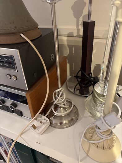 Mix and Match Lamp Shades and Bases - A Large Selection of Table Lamps - Denby, Laura Ashley, Marble Spiral Pillar Lamp, Ceramic Stacked Stone Style base, Small Alabaster / Marble lamps, Solid Brass, Chrome Reading lamp, Solid Wood Base and many more