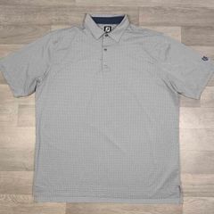 FootJoy FJ Polka Dot Patterned Golf Polo Shirt Mens XXL
