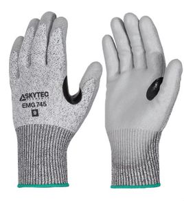 Skytec EMG745 Cut Level D With Pu Palm Coating - Large Size 9