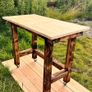 Heavy Duty Rustic Workbench / Table Desk On Wheels Image 5